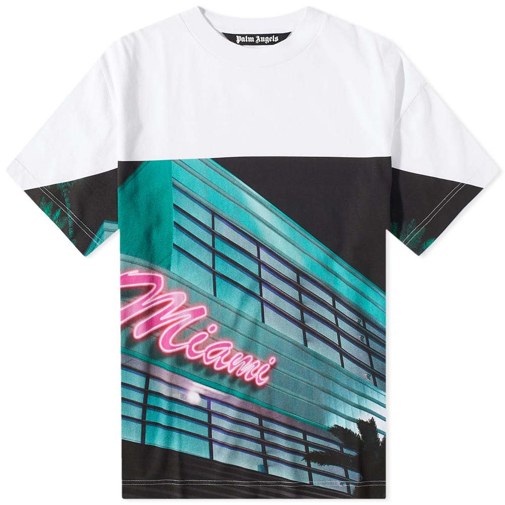 Тениска Palm Angels Getty Miami Popover Tee Многоцветен | PMAA001S23JER0020184, 0
