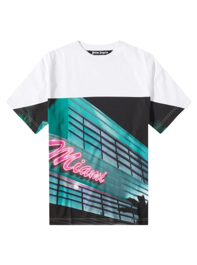 Тениска Palm Angels Getty Miami Popover Tee Многоцветен | PMAA001S23JER0020184