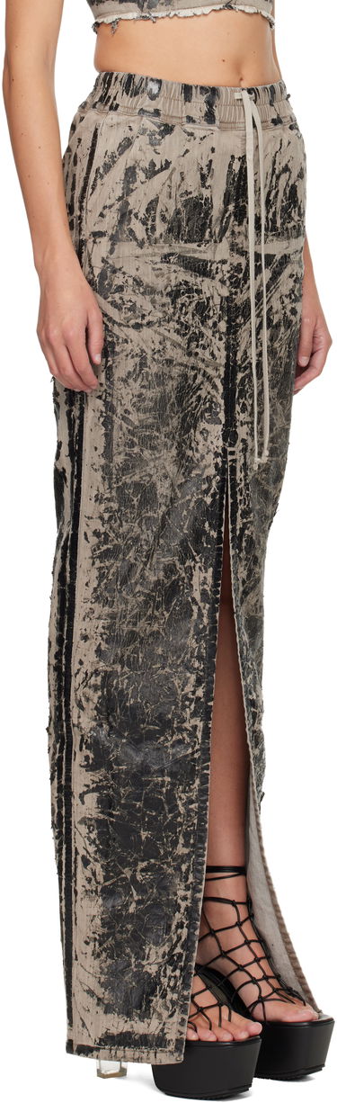 Пола Rick Owens DRKSHDW Concordians Phleg Pillar Denim Maxi Skirt Многоцветен | DS02E7333 SDWF, 1