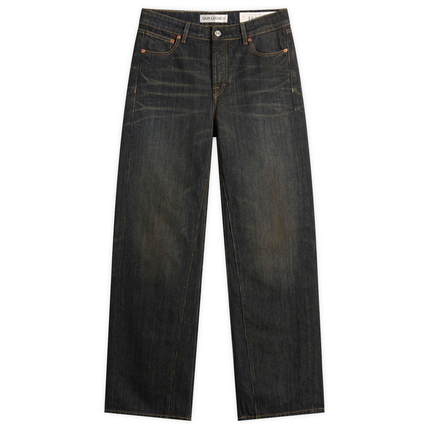 Дънки OUR LEGACY Our Legacy Treble Cut Baggy Jeans 24" Синьо | W4255TC, 1