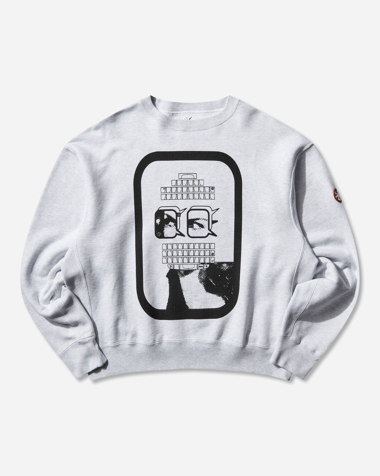 Суитчър Cav Empt Screen Graphic Crewneck Sweatshirt Сиво | CES28CS01 GREY, 1