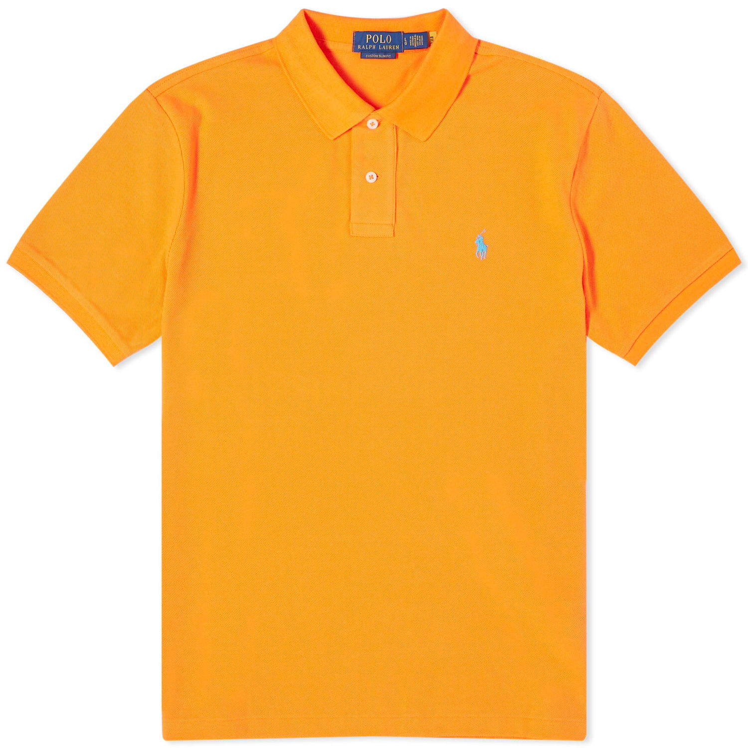 Поло тениска Polo by Ralph Lauren Polo Ralph Lauren Men's Colour Shop Custom Fit Polo Shirt Resort Orange Жълто | 710782592025, 0