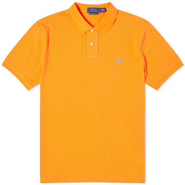 Polo Ralph Lauren Men's Colour Shop Custom Fit Polo Shirt Resort Orange