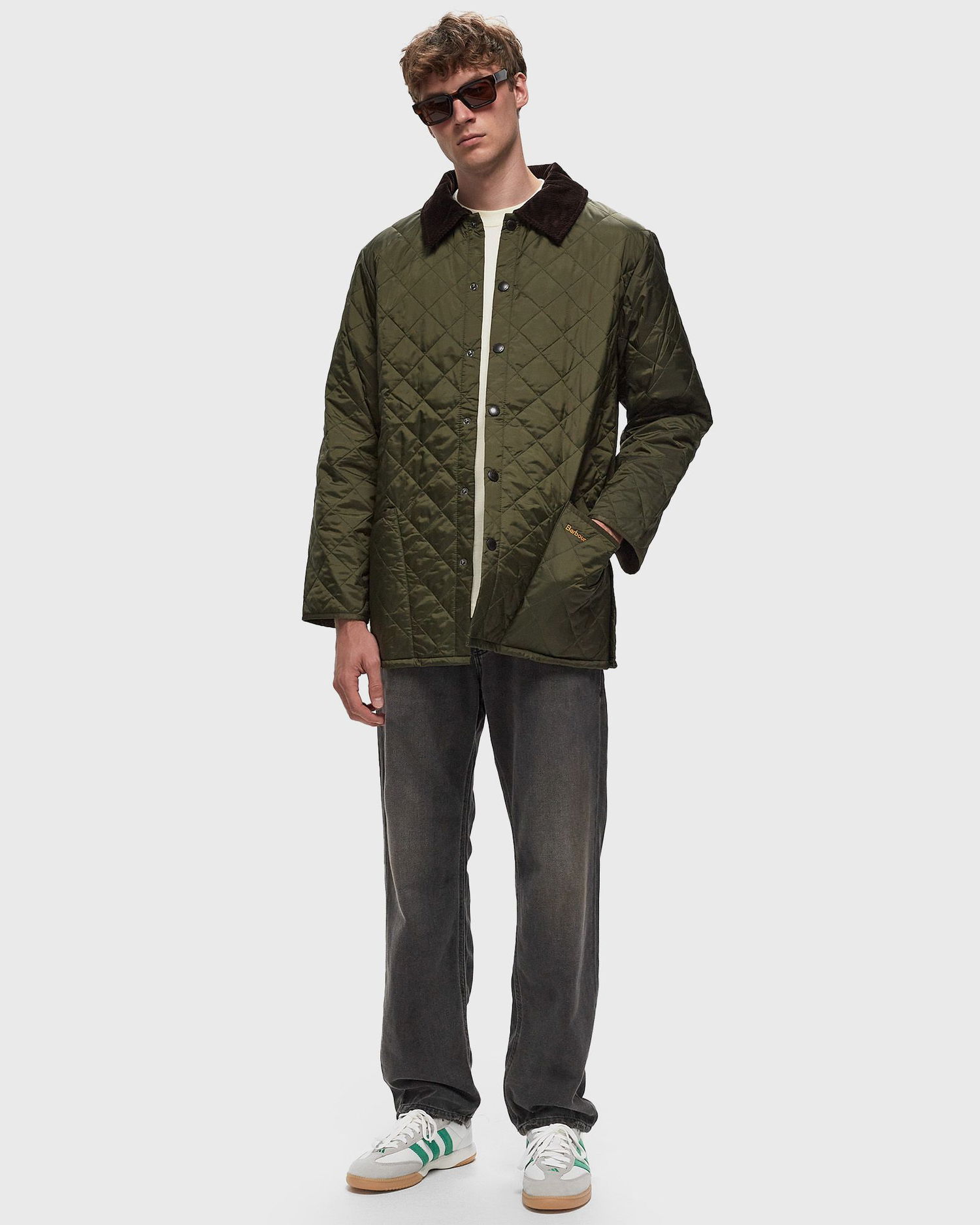 Тренчкот Barbour Liddesdale Quilt Зелено | MQU0001OL91, 1