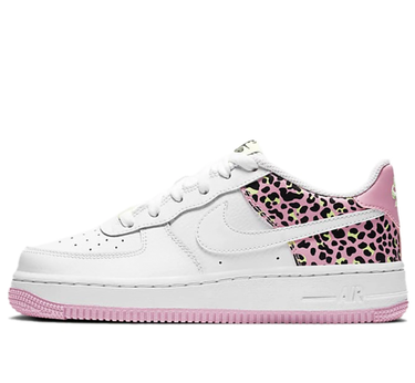 Кецове и обувки Nike Air Force 1 '07 "Pink Leopard" GS Бяло | DA4673-100, 0