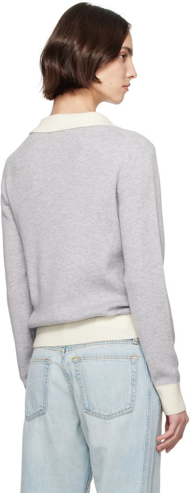 Пуловер RE/DONE Re/Done Color Block Polo Сиво | 793-10WCLBPOL, 2