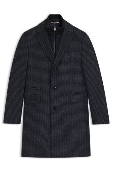 Slim-Fit Coat with Detachable Inner