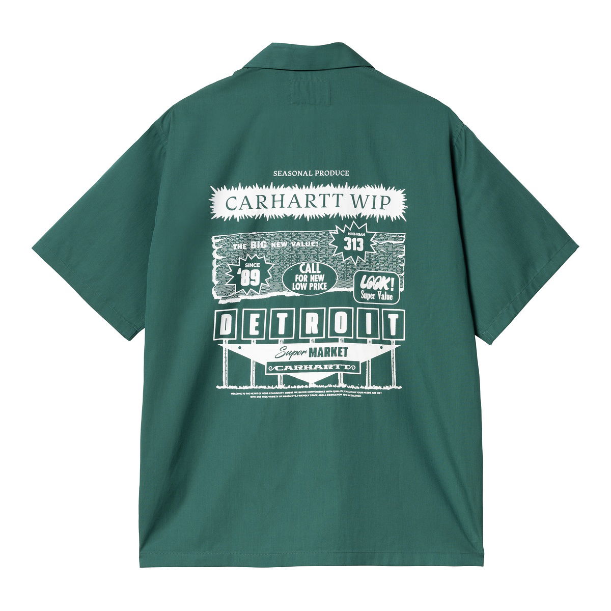 Риза Carhartt WIP Short Sleeve Deli Shirt Зелено | I034738_9, 1