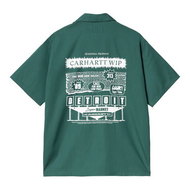 Риза Carhartt WIP Short Sleeve Deli Shirt Зелено | I034738_9, 1