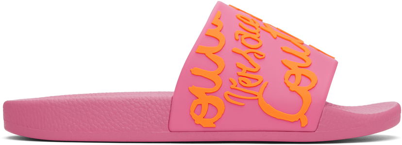 Бански Versace Versace Jeans Couture Logo Shelly Pool Slides Розово | E78VA3SQ1_E71352