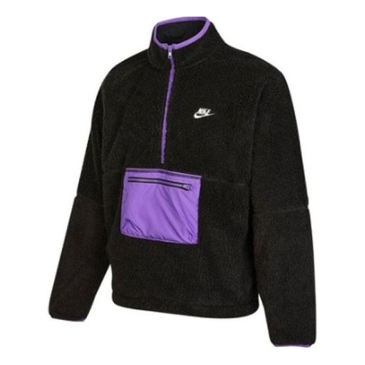 Пуловер Nike Club Winter Half-Zip Fleece Jacket Черно | DQ4881-010, 0