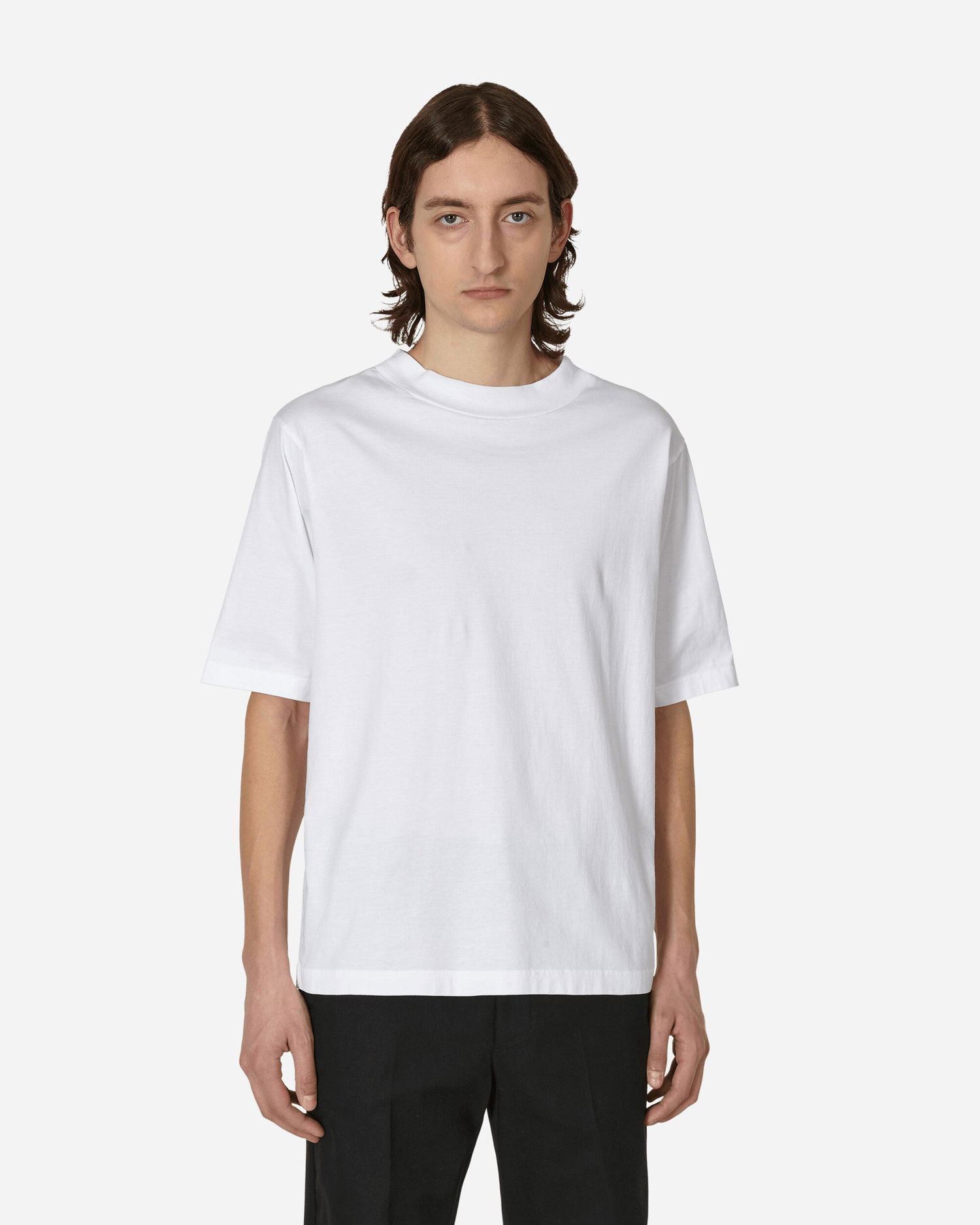 Тениска Acne Studios Mock Neck T-Shirt Бяло | CL0195- 183, 0