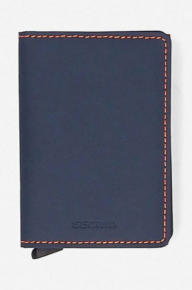 Портфейл Secrid Slimwallet Matte Wallet Синьо | SM.Nightblue.Orange, 0
