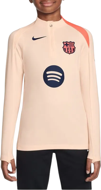 Тениска Nike FC Barcelona Dri-FIT Strike Soccer Drill Top Бежово | hm4154-808, 0