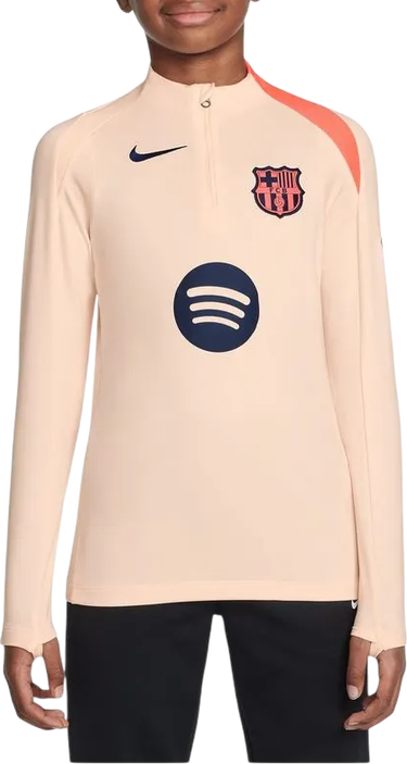 Тениска Nike FC Barcelona Dri-FIT Strike Soccer Drill Top Бежово | hm4154-808, 0