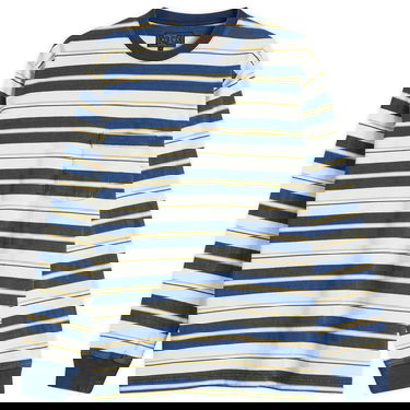 Тениска BEAMS Beams Plus Long Sleeve Striped Pocket Tee Синьо | 3814-0075-156-79, 1