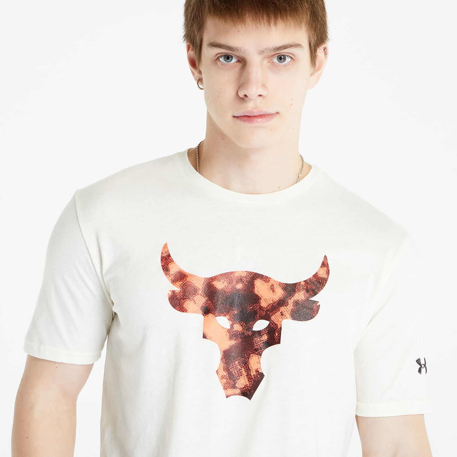 Тениска Under Armour Project Rock Brahma Bull Short Sleeve Tee Бяло | 1361733-130, 0