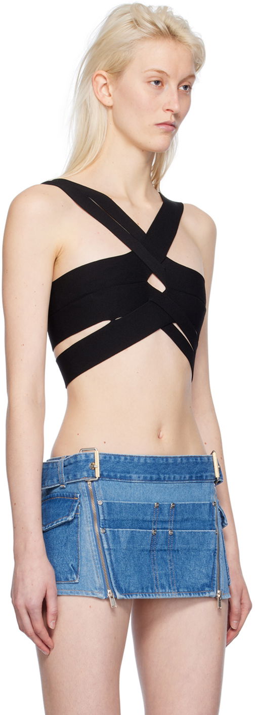 Сутиен Dion Lee Harness Bralette Черно | A7770PS24, 1