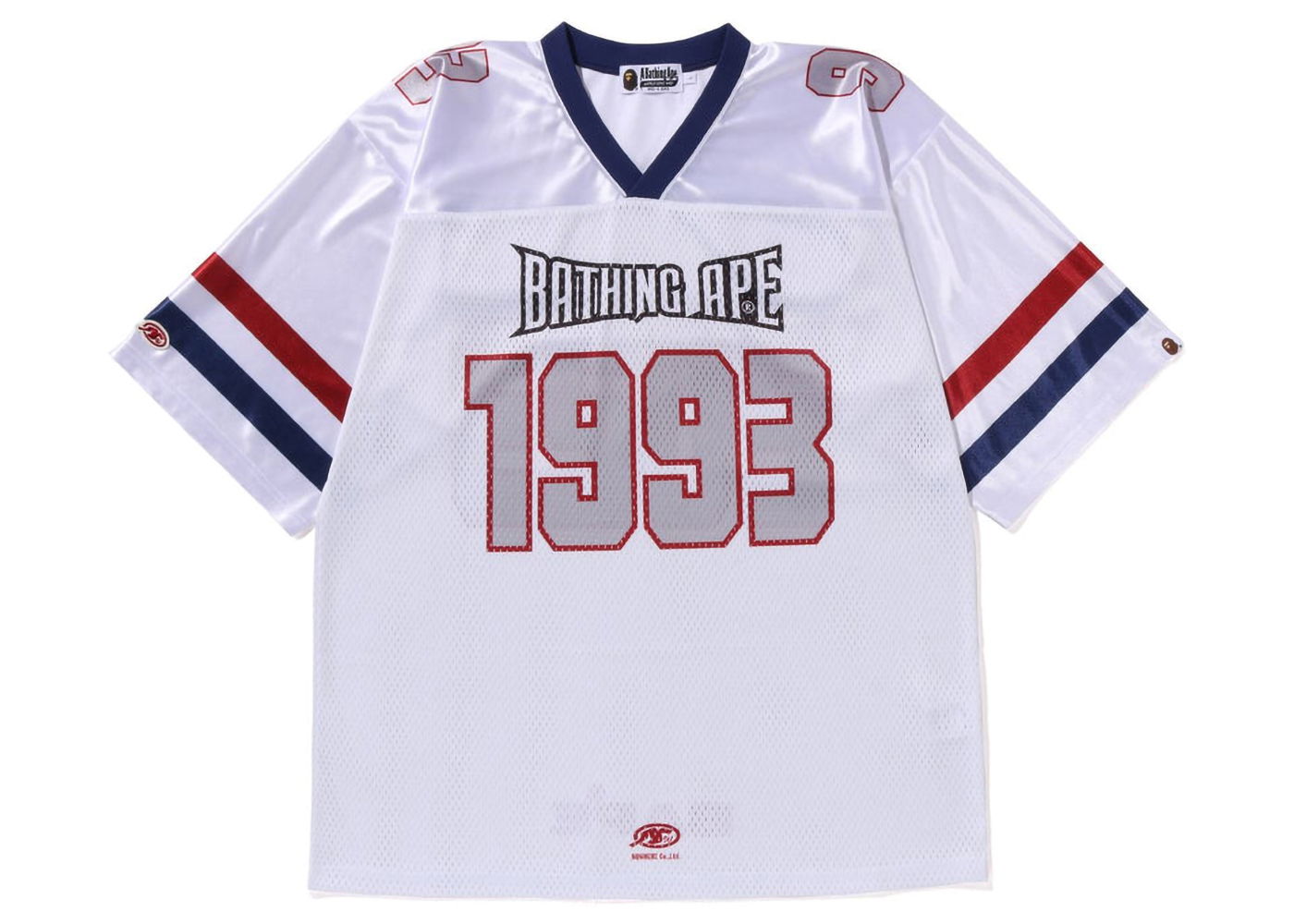 Фланелка BAPE Football Jersey Бяло | 1J30-109-013, 0