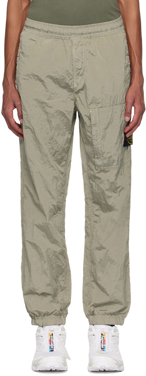 Спортни панталони Stone Island Khaki Nylon Metal Sweatpants Зелено | 811531019, 0