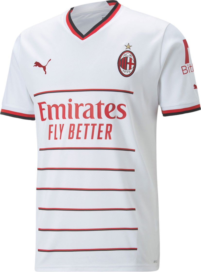 Фланелка Puma AC Milán 2022/23 Away Replica Jersey Бяло | 76583402