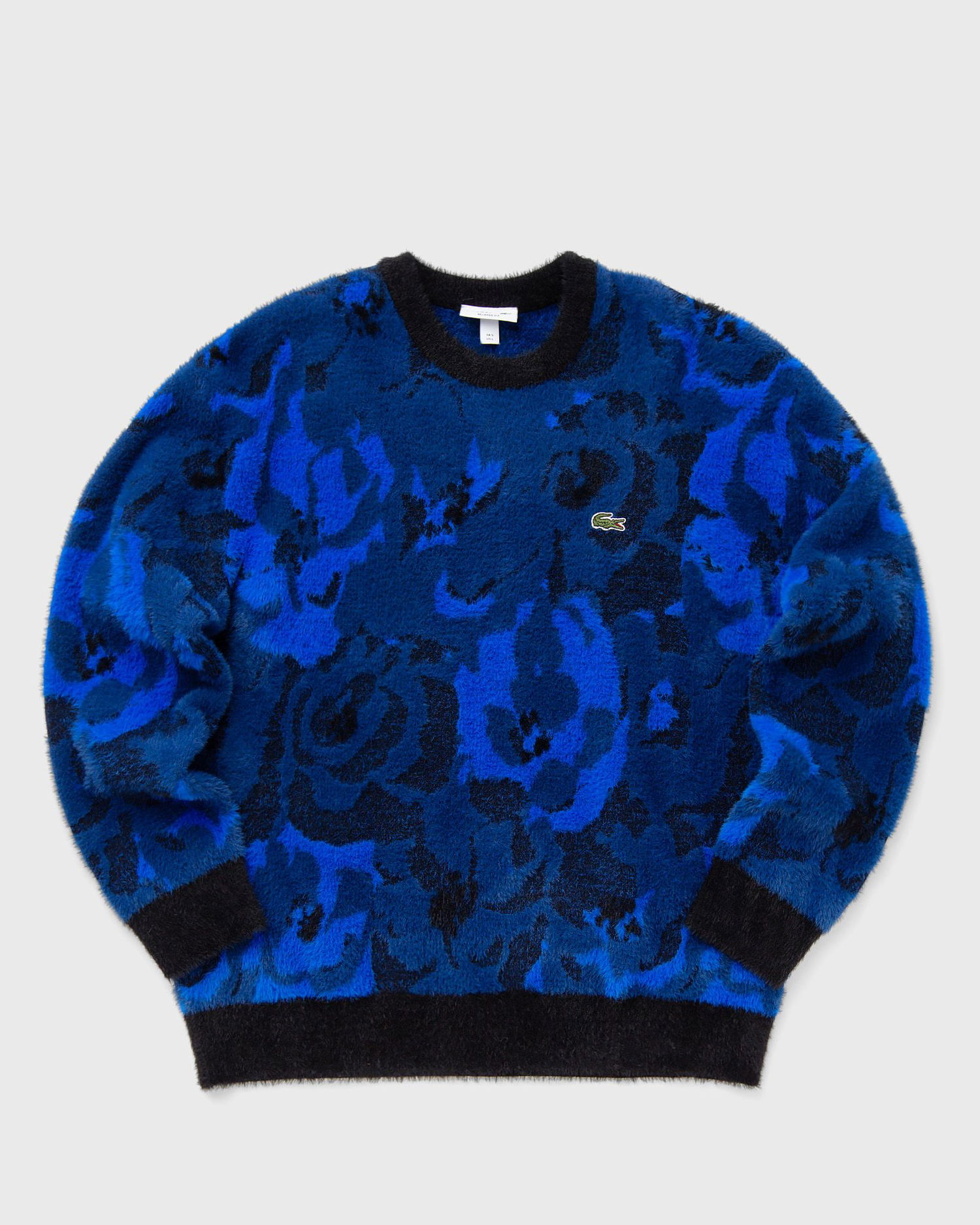 Пуловер Lacoste Men's Floral Patterned Crewneck Sweater Синьо | AH3501-IB3, 0