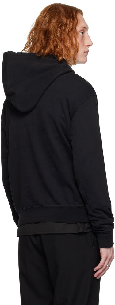 Суитчър Ann Demeulemeester Ann Demeulemeester Embroidered Hoodie Черно | 2302-M-JSW03-23-FA185-099, 2