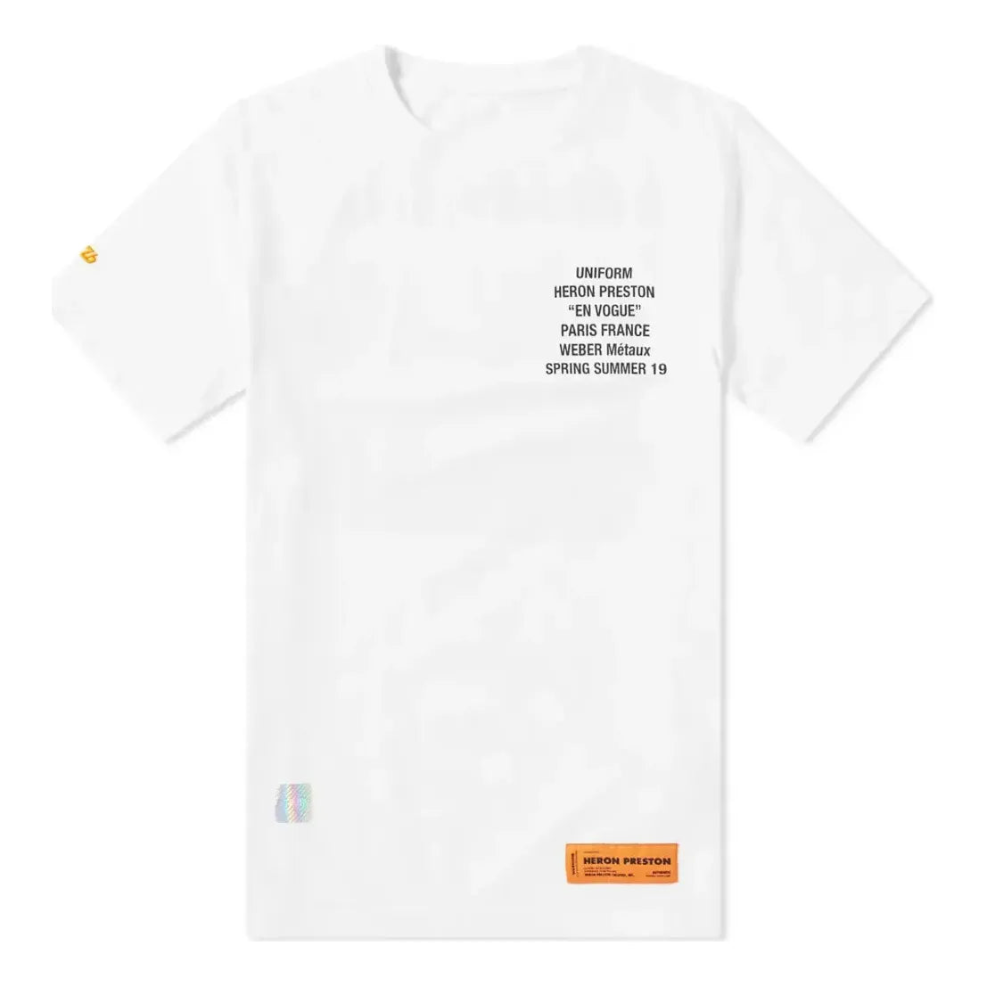 Тениска HERON PRESTON Metal Worker T-Shirt Бяло | HMAA001S196320260188, 0
