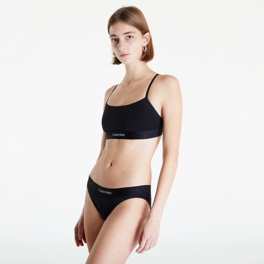 Сутиен CALVIN KLEIN Monolith Cotton Unlined Bralette Черно | QF6989E UB1, 0