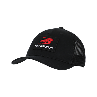 Шапка с козирка New Balance New Balance Stacked Patch Logo Trucker Cap Черно | LAH51016BK, 3