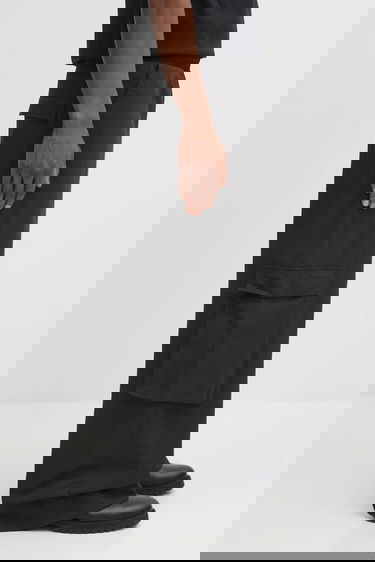 Карго панталони HELIOT EMIL Heliot Emil PREAW25 Wide Leg Cargo Pants Черно | PREAW25.M.10.207.BLK01, 3