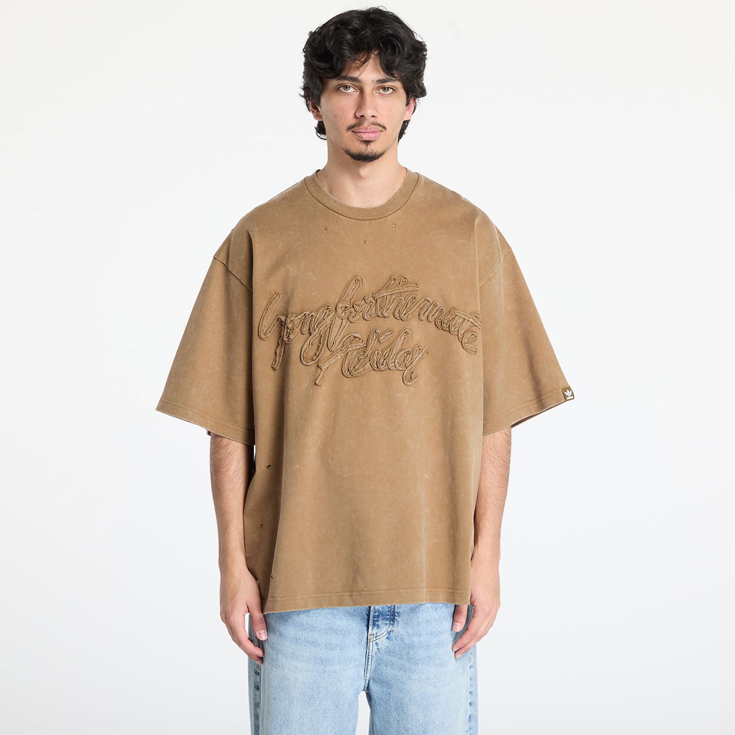 Тениска adidas Originals Song For The Mute Wased T-Shirt Кафяво | KA7995, 0