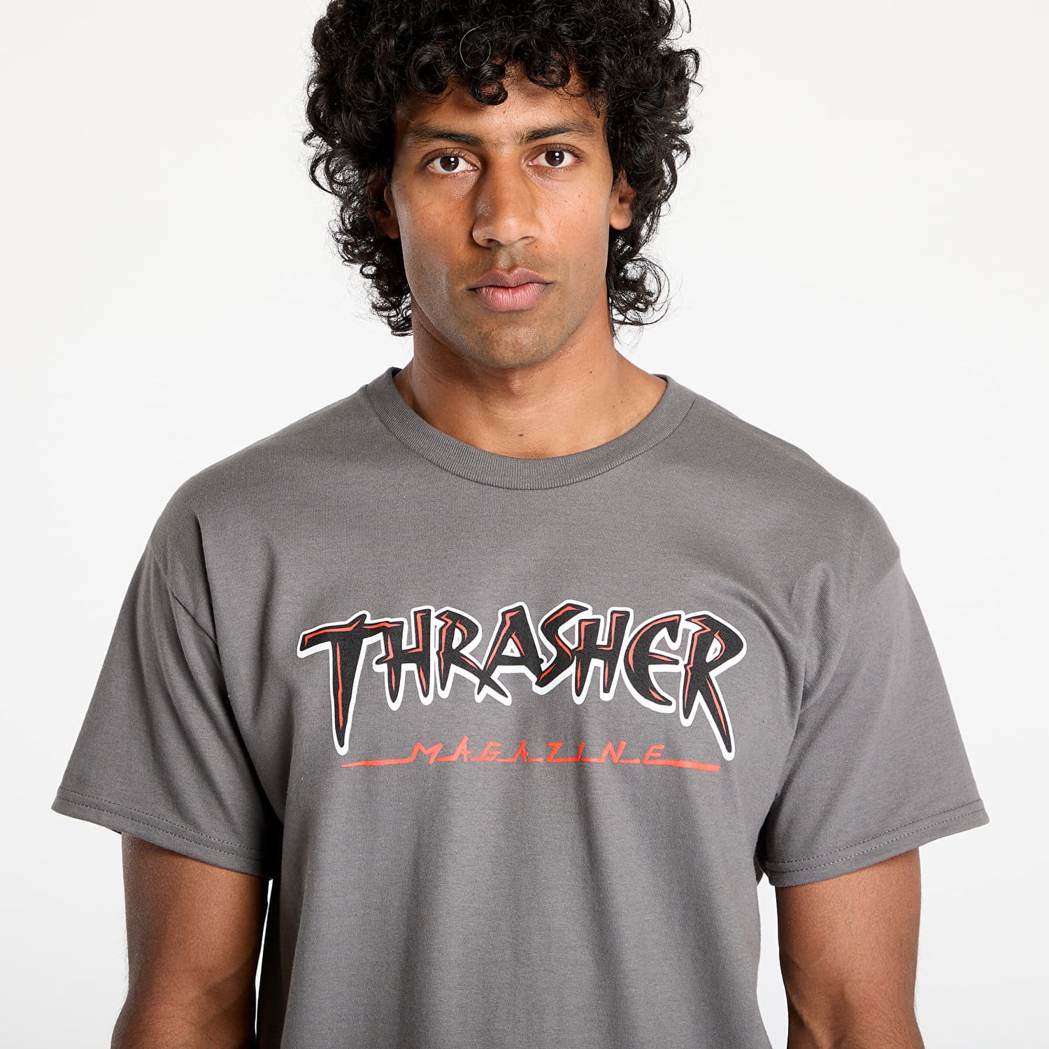 Тениска Thrasher Thrasher Slash T-Shirt Сиво | 145683, 1