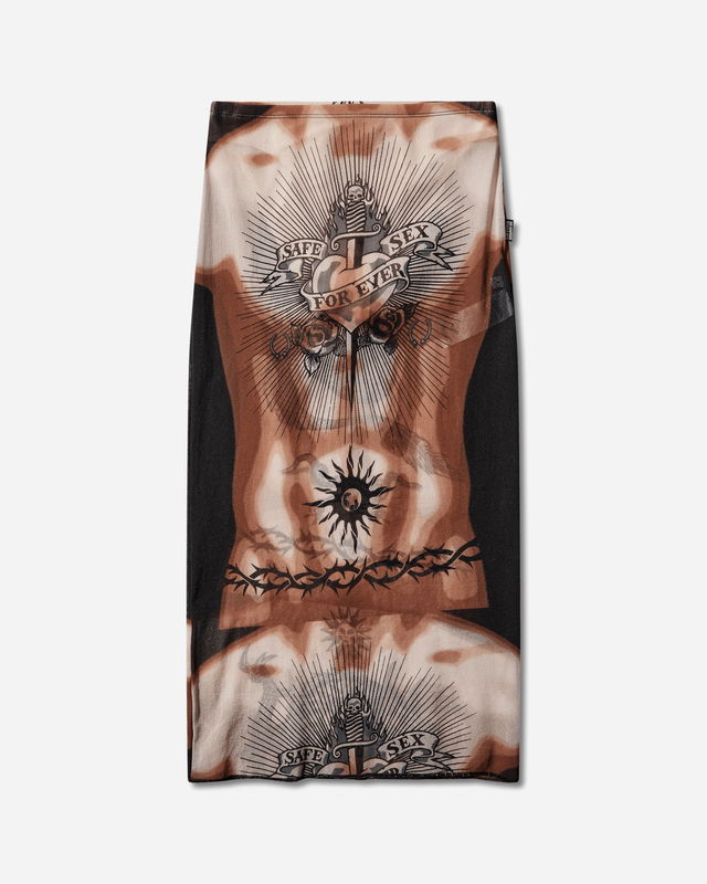 Re-Edition Safe Sex Tattoo Long Skirt