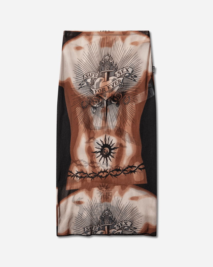 Пола Jean Paul Gaultier Re-Edition Safe Sex Tattoo Long Skirt Многоцветен | 26-01-W-SK044-M026P 636000