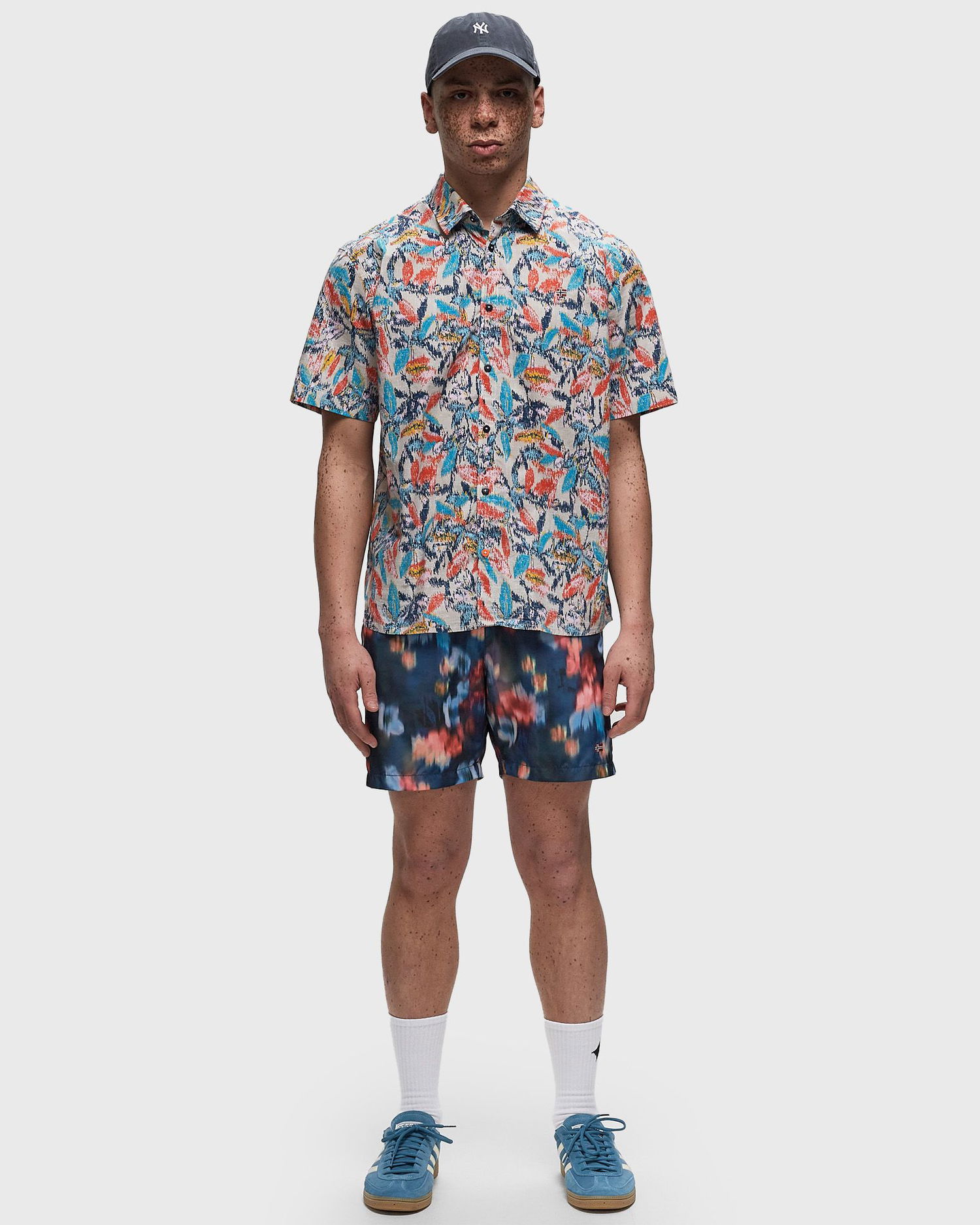 Риза Napapijri G-RONGE S/S Shirt Многоцветен | NP0A4HX1F6B1, 1