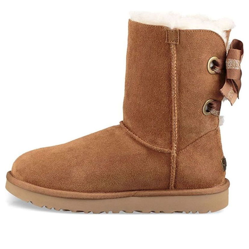 Кецове и обувки UGG Customizable Bailey Bow Short Boots Кафяво | 1098075-CHE