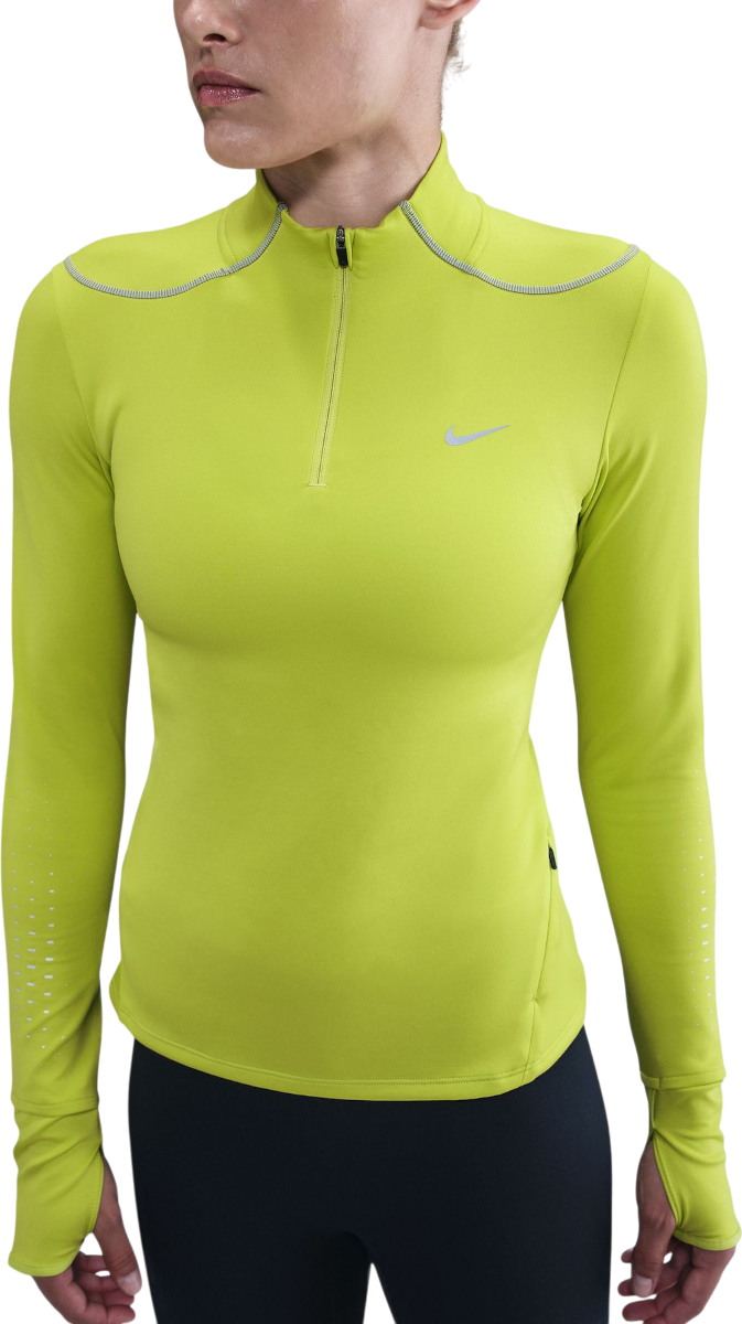 Тениска Nike Swift Reflective Half-Zip Running Top Зелено | hv2944-389, 0