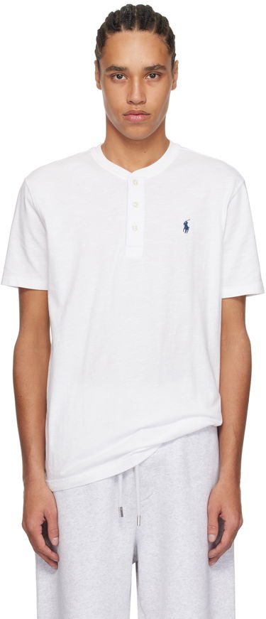 Тениска Polo by Ralph Lauren Polo Ralph Lauren Slub Jersey Henley T-Shirt Бяло | 710964485001, 0