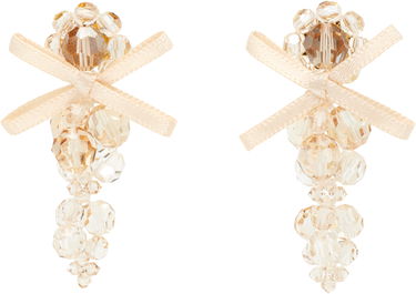 Обеци Simone Rocha Simone Rocha Petite Bow Cluster Earrings Бежово | ERG545 0903, 0