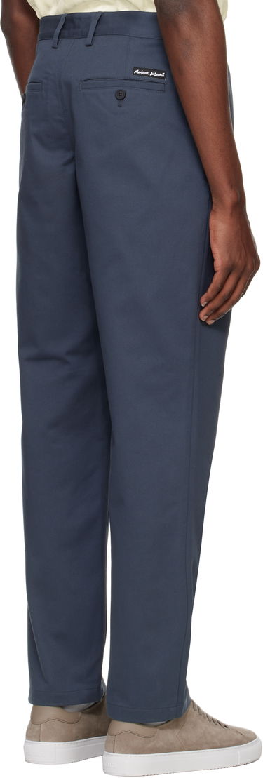 Панталони MAISON KITSUNÉ Maison Kitsuné Casual Chino Trousers Синьо | OM01101WW9043, 2