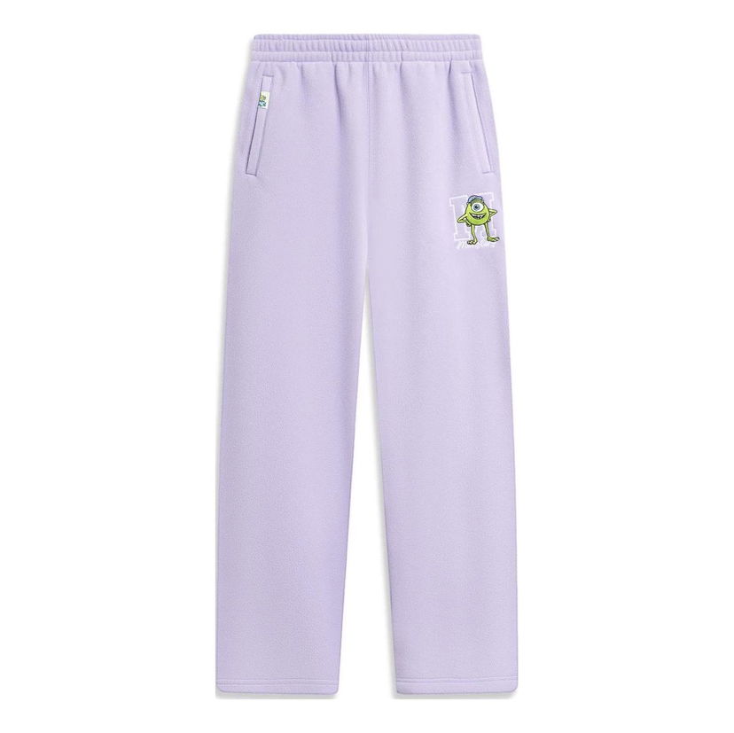 Спортни панталони Li-Ning Monster University Fleece Sweatpants Лилаво | AKLT818-2