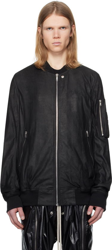 Яке бомбър Rick Owens Rick Owens Hollywood Classic Flight Leather Jacket Черно | RU01E5778 LBA, 0