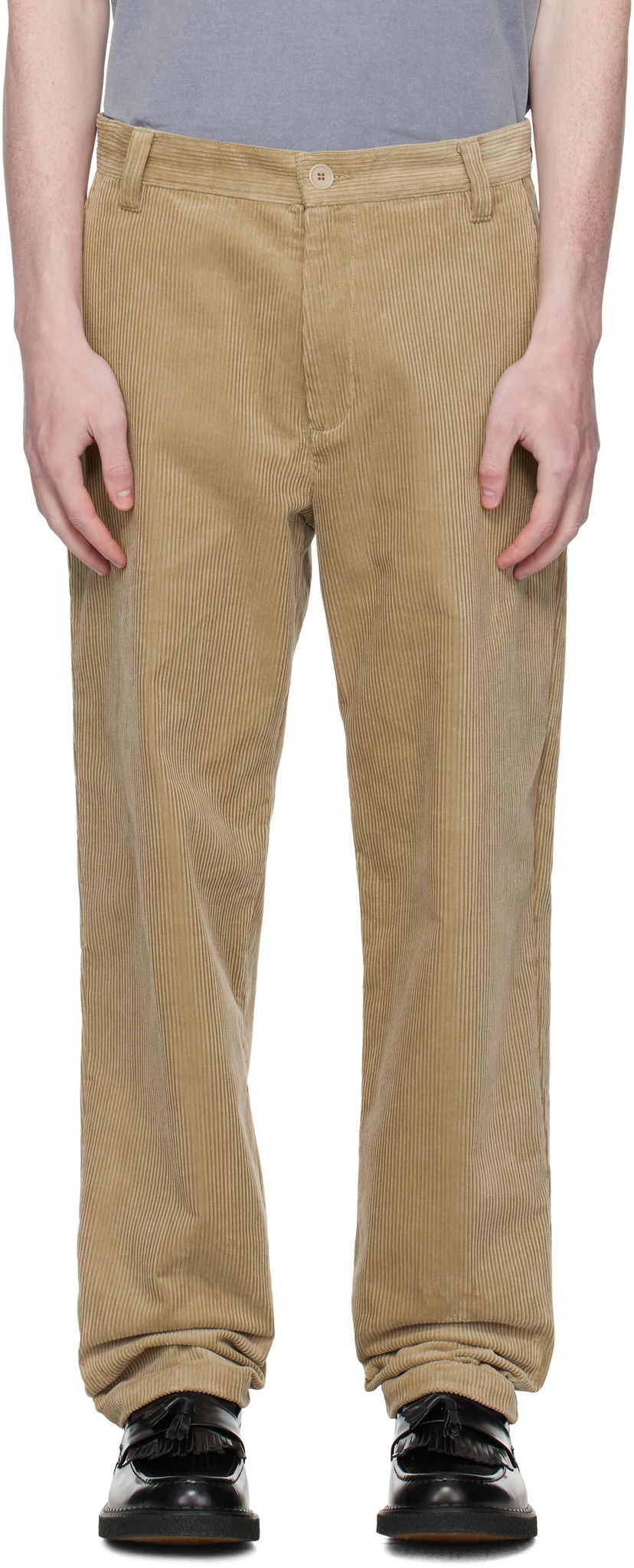 Панталони A.P.C. A.P.C. Lawrence Corduroy Trousers Бежово | COHBB-H08509