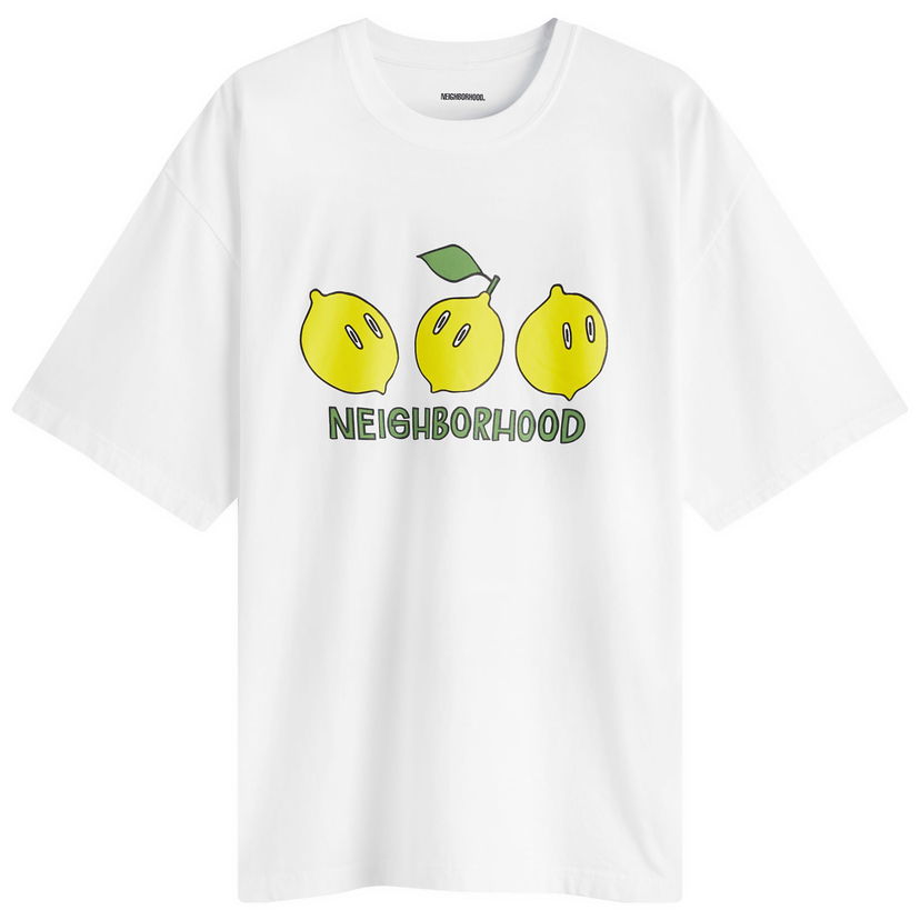 Тениска Neighborhood T-Shirt With Print Бяло | 242PCNH-ST20-WHT