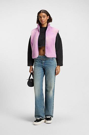 Жилетка BOSS Cloud Print Teddy Vest Лилаво | 50541231, 1