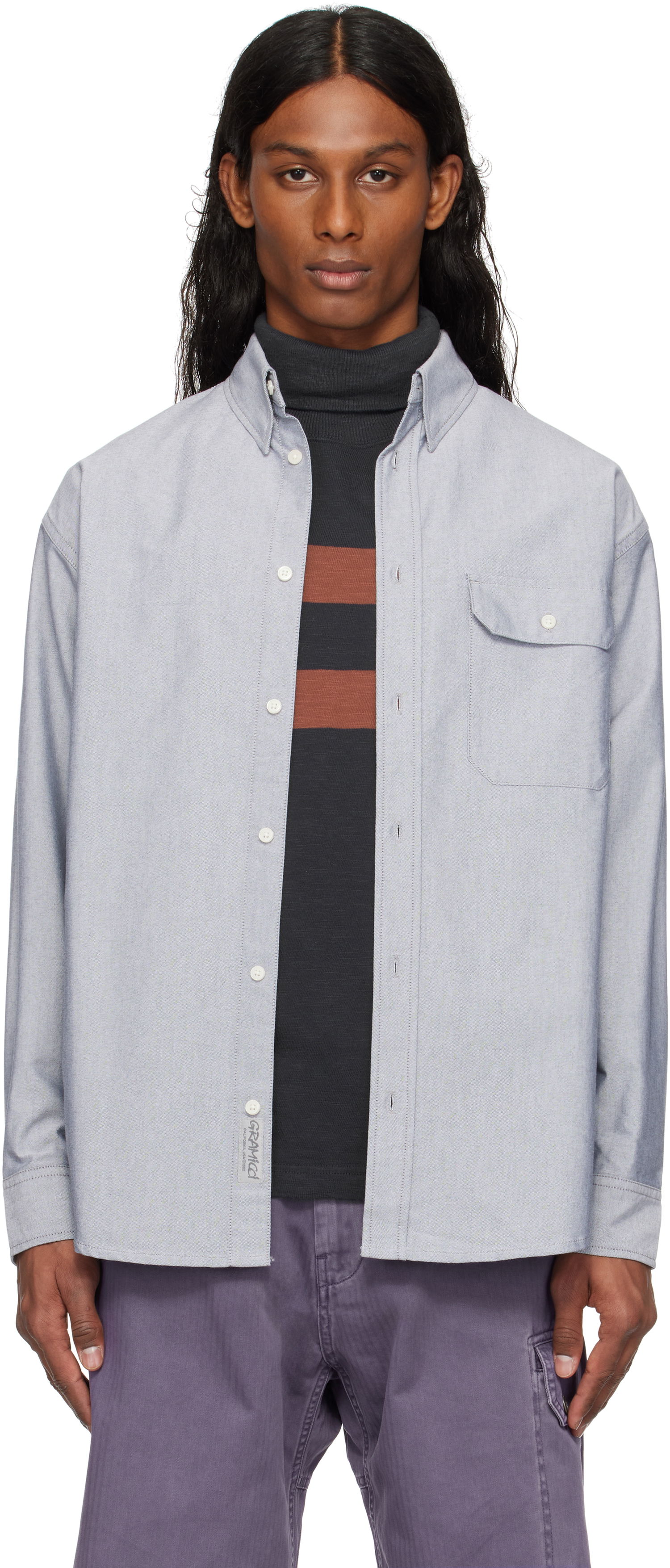 Риза GRAMICCI Gramicci Oxford Stance Shirt Синьо | G5SM-J016, 0