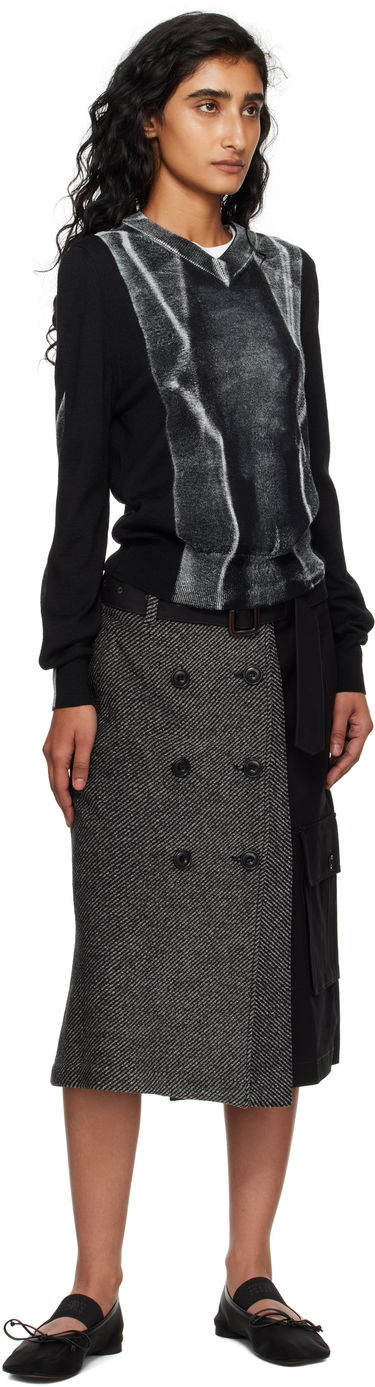 Пола Andersson Bell Andersson Bell Whitney Trench Pleated Midi Skirt Черно | apa848w, 3