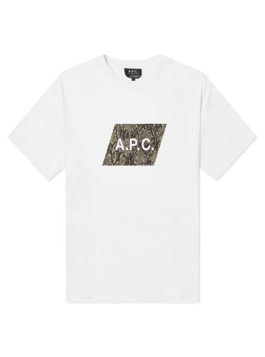 Тениска A.P.C. Cobra Logo T-Shirt Бяло | COFBT-H26317-AAB