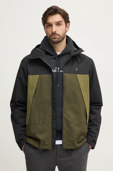 Ветровка Polo by Ralph Lauren Hooded Lightweight Colorblock Jacket Зелено | 710955629, 3
